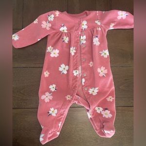 Carter’s Fleece footed pajamas, 3 month, GUC